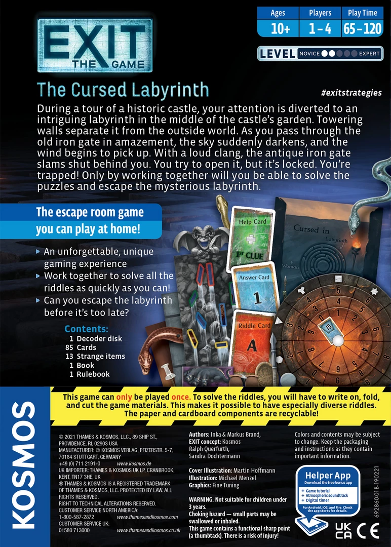 KOSMOS Card Games Exit: The Game - The Cursed Labyrinth