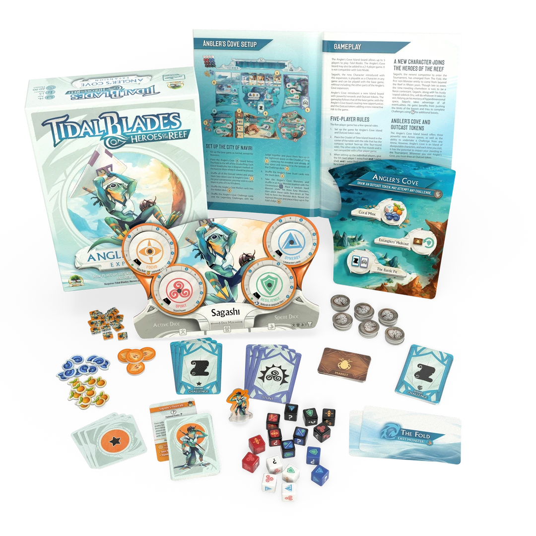 Skybound Games Tidal Blades Heroes Of The Reef: Angler's Cove Expansion Strategy Games