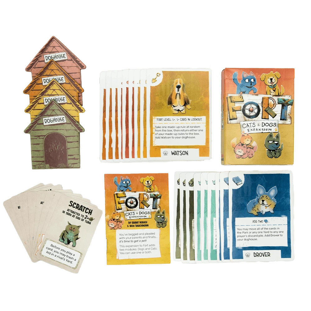 Leder Games Card Games Fort Cats And Dogs Expansion