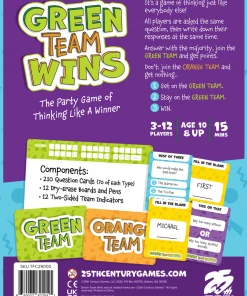 25th Century Games Family Games Green Team Wins