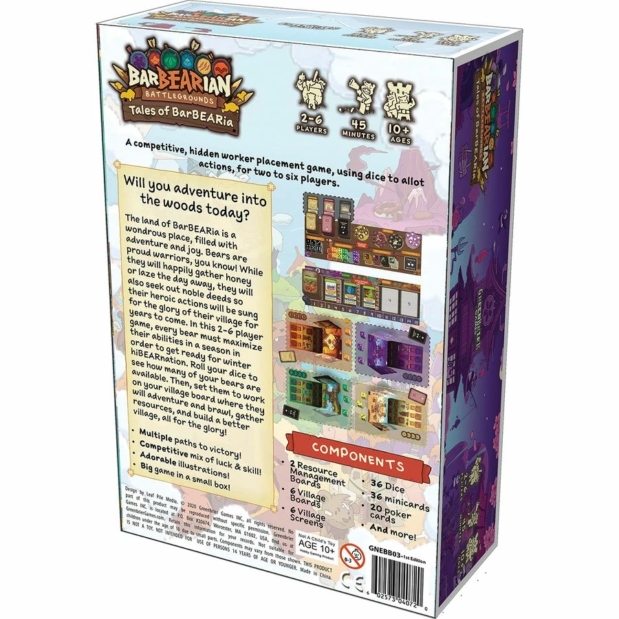 Greenbrier Games Strategy Games BarBEARian Battlegrounds: Tales Of BarBEARia