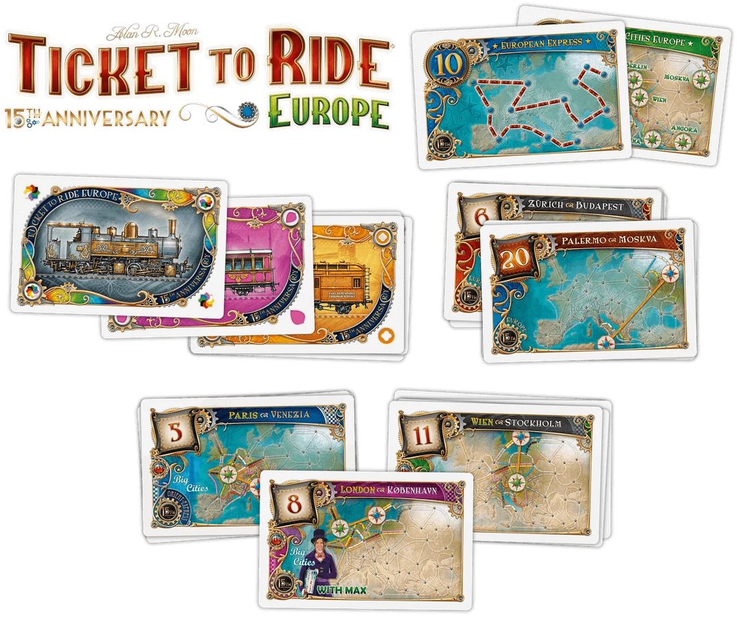 Days Of Wonder Ticket To Ride Europe 15th Anniversary