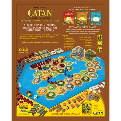 Catan Studio Strategy Games Catan: Treasures, Dragons, & Adventurers