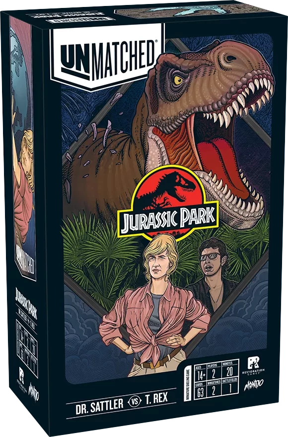 Restoration Games Unmatched Jurassic Park Dr. Sattler Vs T Rex Best Sellers